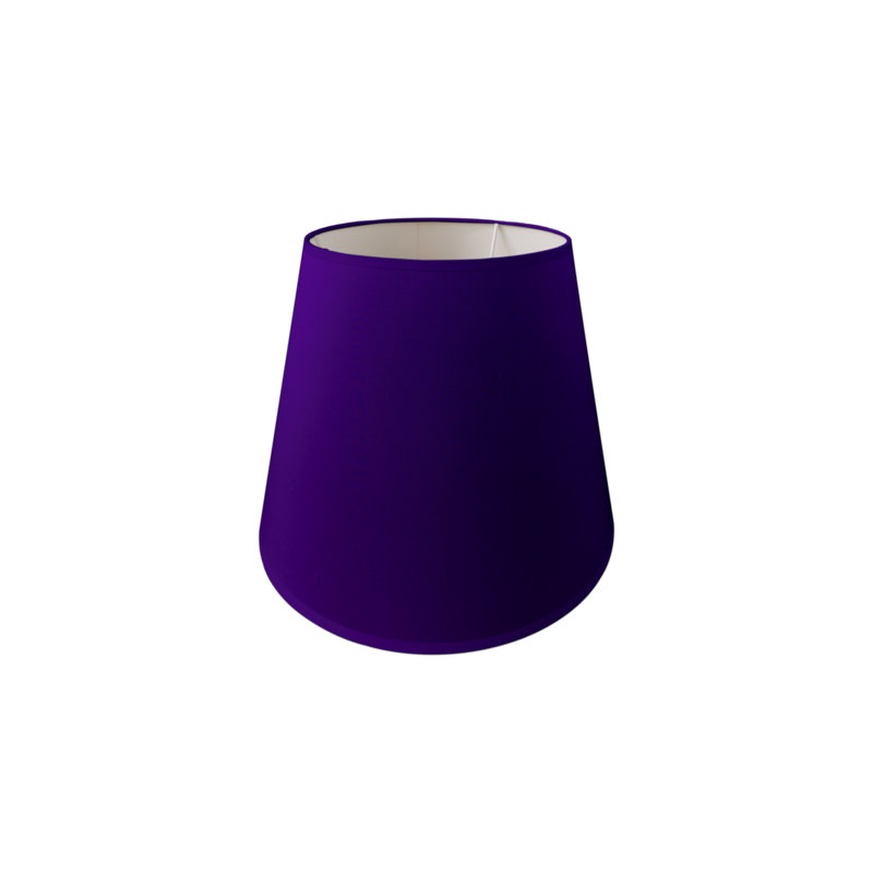 Silk Empire Lamp Shade ( Uno ), 22cm H x 30cm W x 21cm D, Violet