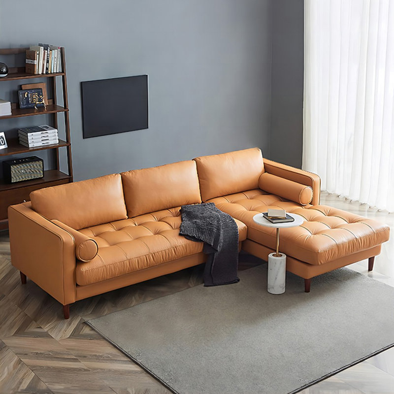 Canapé modulaire 2 pièces rembourré, H 26,77 po x l 102,36 po x P 66,93 po, Orienté à droite