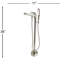 Robinet de baignoire autoportant à fixation au sol avec douche à main Pluto - Nickel brossé-95302652-95426498