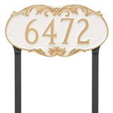 Charleston 1-Line Lawn Address Sign