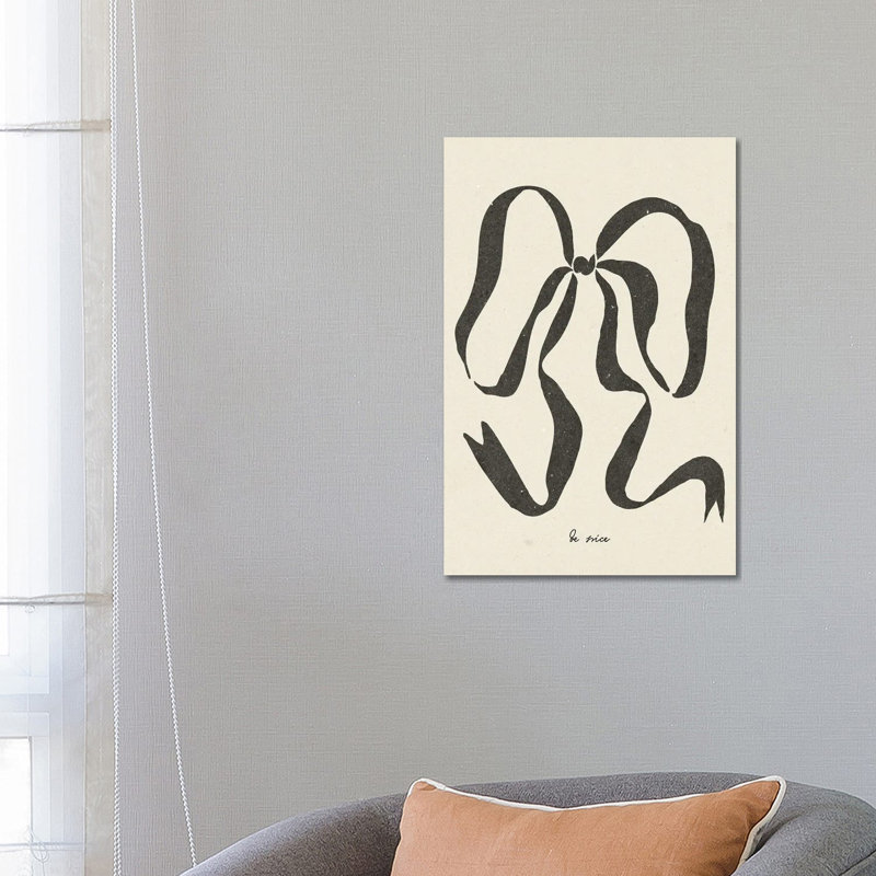 Bow II by NKTN - Wrapped Canvas Gallery-Wrapped Canvas Giclée, 66.04 cm H x 45.72 cm W