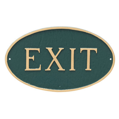 Exit Statement Garden Plaque