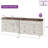Allyssa Farmhouse 12 - Drawer Dresser with Anti-Tip Design and Elevated Top