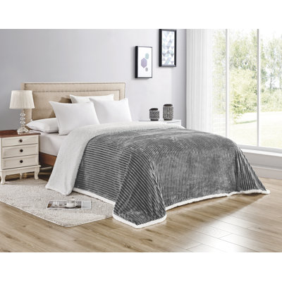 Soft Corduroy Sherpa Reversible Blanket
