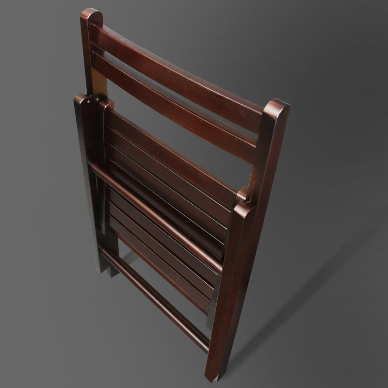 Ensemble de chaises pliantes Donnis, Espresso