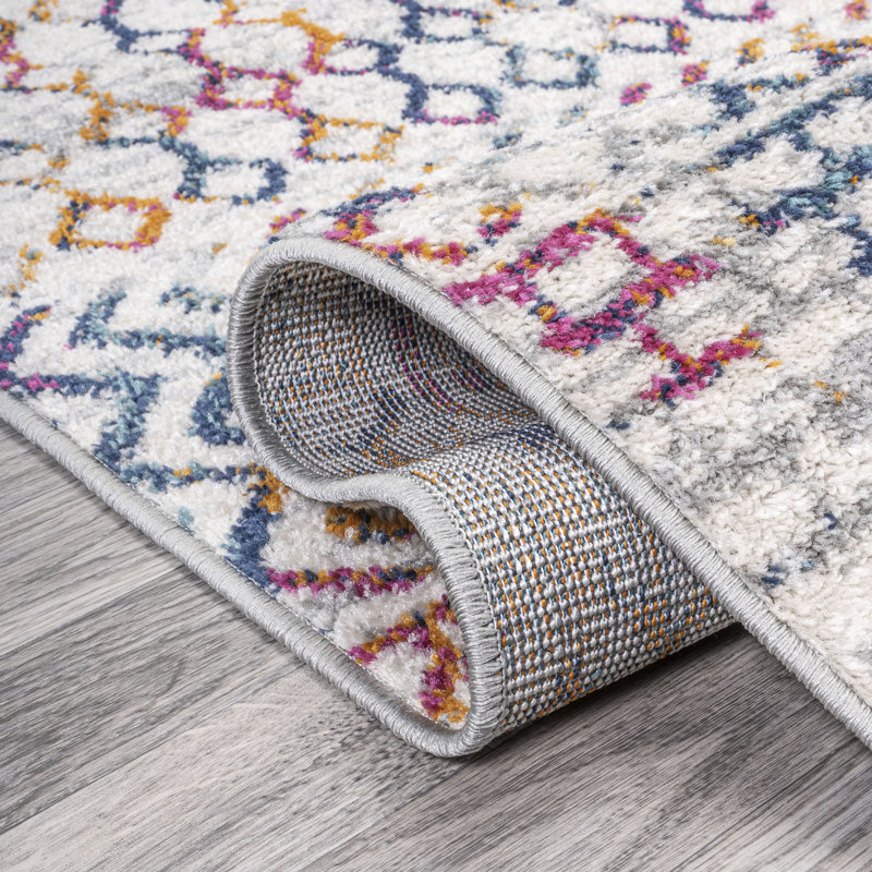 Tapis multicolore Briana, Tapis de couloir 2 pi 3 po x 8 pi