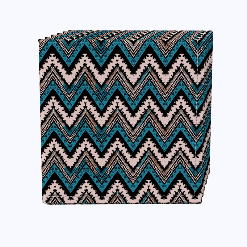 Cotton Geometric Square Napkin