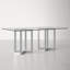 Dern 78" Glass Dining Table