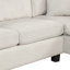 Canapé modulaire Canapé modulaire rembourré en chenille de 111,8 po avec repose-pieds de rangement mobile pour le salon-121052427