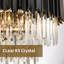 Luna Modern Tiered Matte  Black Crystal Chandelier-559560560-559560563-559560567