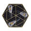 3-Light Black Finish Industrial Semi-Flush Mount Light