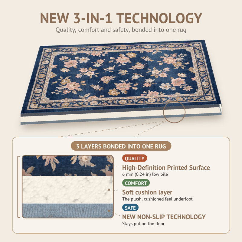 Tapis Baginton, Rectangle 4'11" x 9'2"