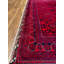 Tapis en laine et coton rouge noué à la main Original
