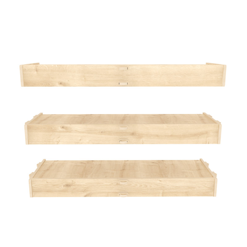 Earon 3 Piece Solid Wood Floating Shelf