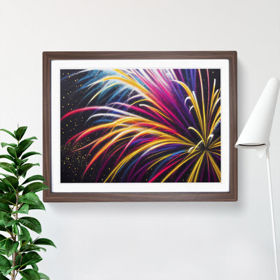 Stimulating Fireworks - Framed Print