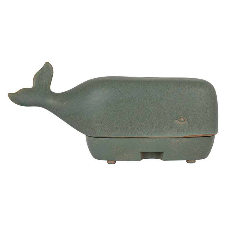 Stoneware Whale Oil Diffuser With Timer