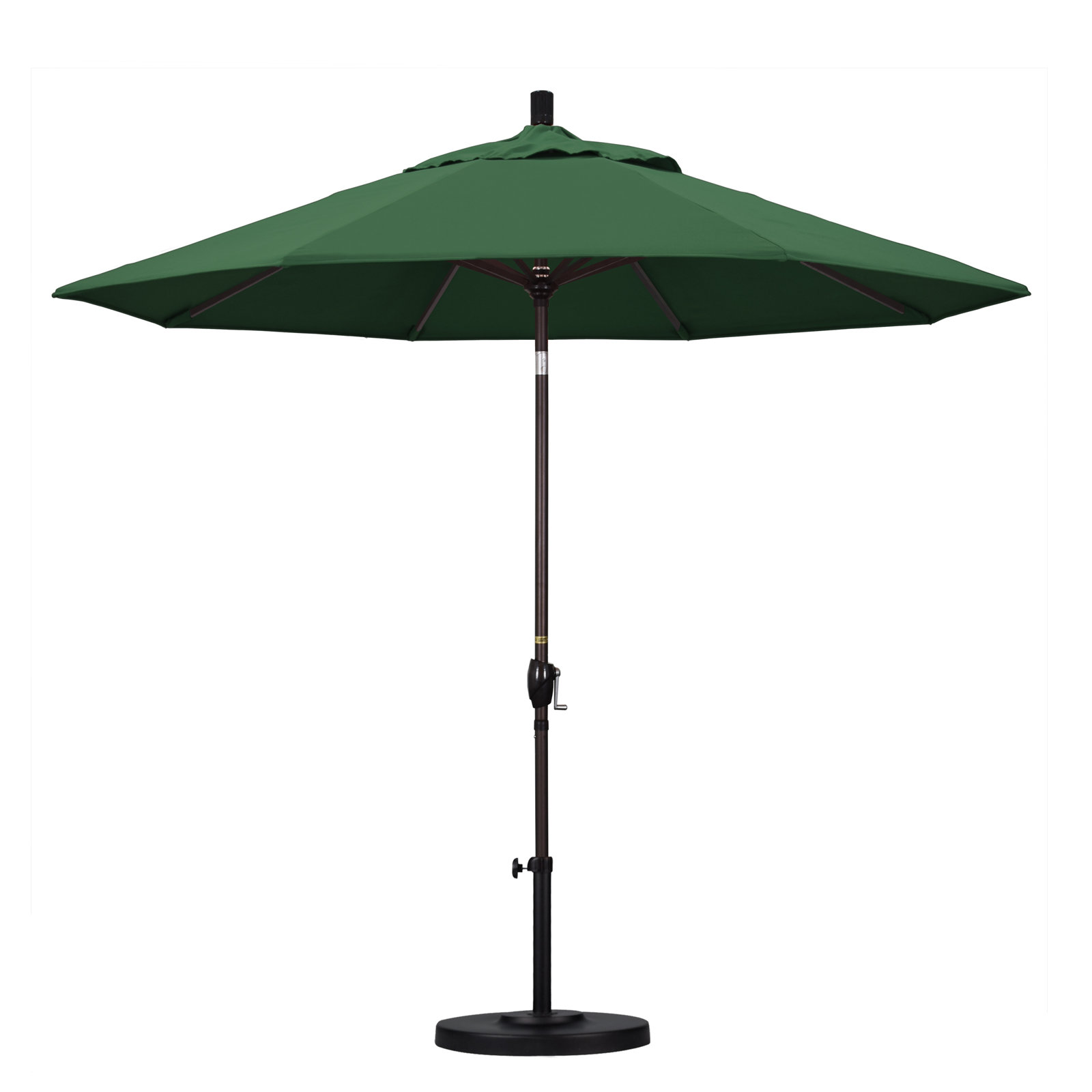 Iuka 9' Umbrella, Hunter Green Performance