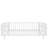 Twin Low Iron Bed Frame With For And , White, Safe, Made Of Engineered Wood, American Style In Bedroom