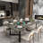 Barkot Metal Base Dining Table