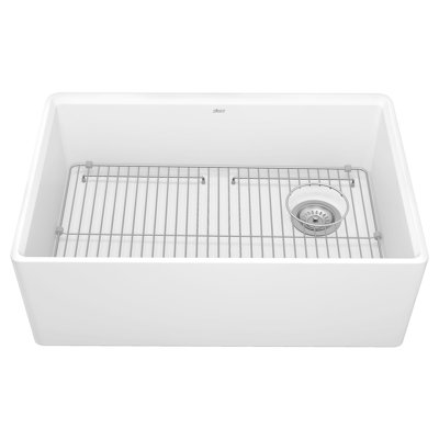 Avery 29.75'' L Single Bowl Fireclay Kitchen Sink