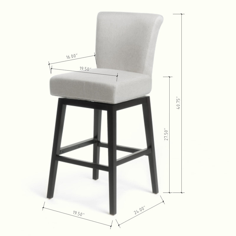 Cheeseman Swivel Bar & Counter Stool, Wheat, 2, Counter Stool (27.5" Seat Height)