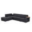 Canapé modulaire en tissu avec repose-pieds avec rangement-675077007