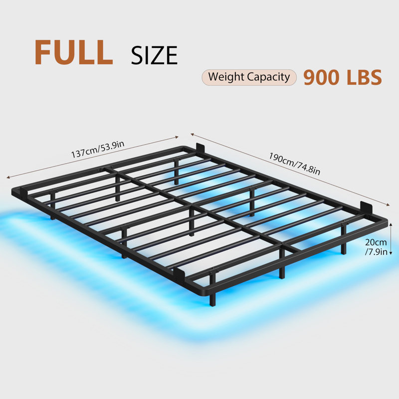 Lit avec lumières à DEL, station de charge, Double