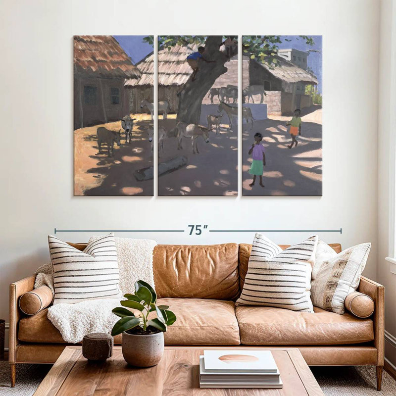 Alvord Donkeys Lamu Kenya, 24" H x 38" W