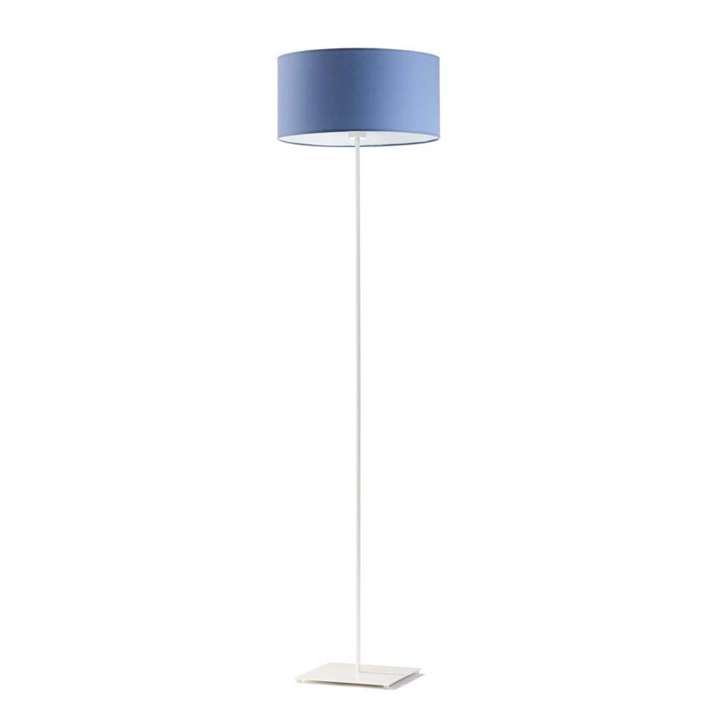 Asawer 156cm Traditional Floor Lamp, Blue, White