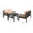 Proust Acacia 4 - Person Patio Conversation Set with Cushions-1598180542