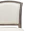 Tabouret de bar 31 po de hauteur gris patiné avec siège et dossier rembourrés gris, 1 pièce-755379274-755379275-755379276