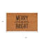 Paillasson 24 po x 36 po brun et noir Merry and Bright
