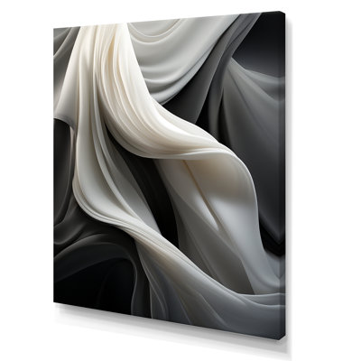 Gris, apaisant, ombres III, art mural abstrait