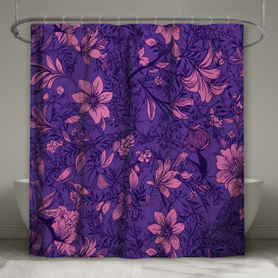 Rideaux de douche Floral Botanical Illustration