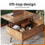 Eoghan Lift Top Coffee Table with Storage, Modern Coffee Tables with Adjustable Shelf, Square Wood Coffee Table for Living Room-2144862758