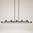 Breely 7-Light 53.1"W Oversized Linear Kitchen Island Pendant