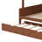 Space-Saving Bunk Bed With Trundle And Storage Stairs, Wooden Bunk Bed With LED Lights & Shelves-559762879