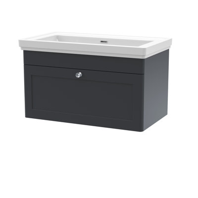 Classique 830mm Single Bathroom Vanity with Drop In Vitreous China Basin