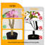Arbre de bougainvillée artificiel réaliste 5 pi, plante à fleurs artificielle avec pot noir, arbre décoratif décoratif pour la maison et le bureau-909068195