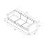 Canapé de patio avec coussins Sunbrella de 89,75 po de largeur Suffern-1467525348