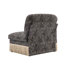 Canapé LSF léopard chenille avec coussins - noir kaki-915742548