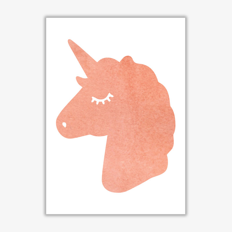 Unicorn Silhouette - Painting, No Frame, 42 cm H x 30 cm W x 1 cm D