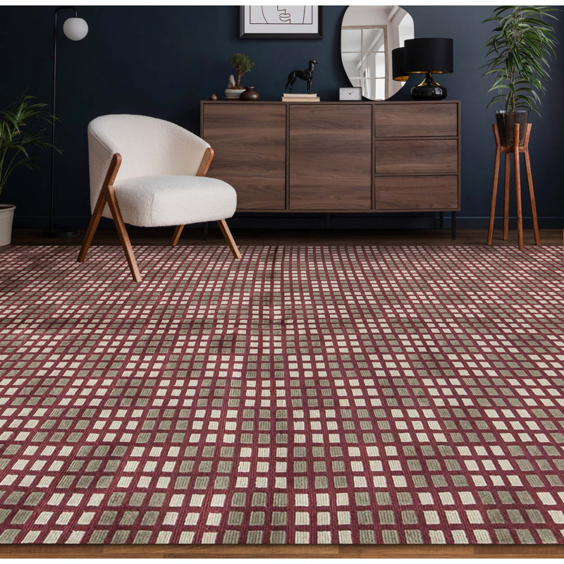 Wool Geometric Area Rug