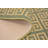 Squared Greek Key Slip Resistant Low Pile Runner Rug
