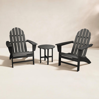 POLYWOOD Classic Adirondack 3 Piece Seating Group