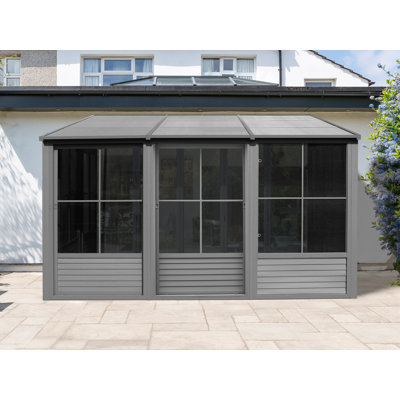 Florence Wall-Mounted Solarium with Metal Roof