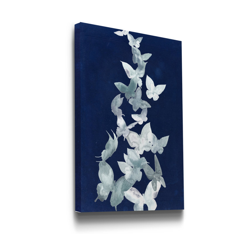 " Indigo Butterfly Falls II ", 36" H x 24"  W x 1" D