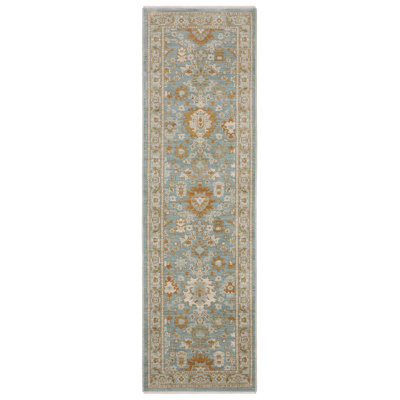 Graicyn Traditional Oriental Teal/ Rust Area Rug