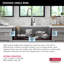 Évier de cuisine en granite DELTA L 32 po à cuve simple encastrable avec rebord WorkFlow ™ DELTA Everest ™