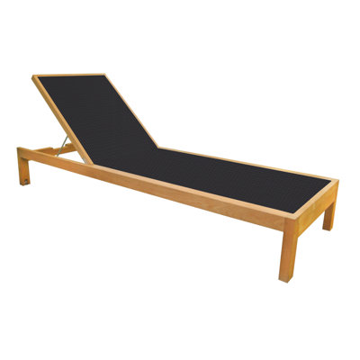 Hamilton Outdoor Teak Wood Chaise Lounge
